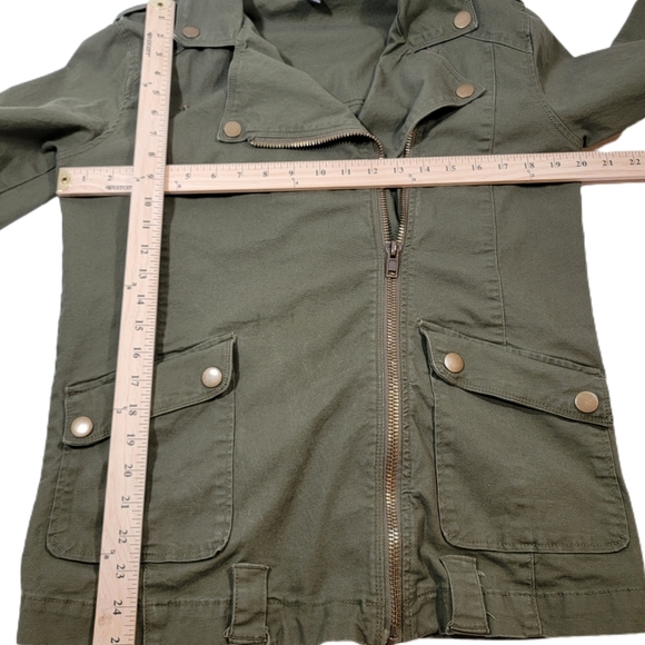 Forever 21 Coat Jacket Olive Green Size Medium Women's - Picture 3 of 5